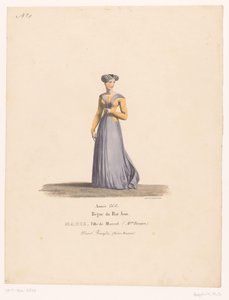 Costume of Marie Marcel from the Tragedy Marcel (Theater Costumes)
