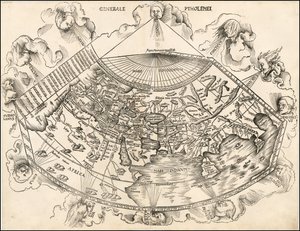 1513 Ptolemaic World Map by Martin Waldseemüller by Martin Waldseemuller