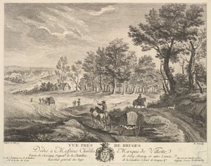 View near Bruges by Martin de Monchy