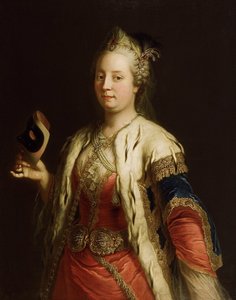 Portrait of Empress Maria Theresia of Austria 1717-1780 with Mask à la Turque, Before 1750