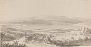 Panorama of the Danube near Grinzing by Martin von Molitor
