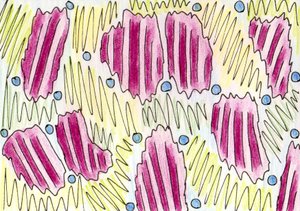 Composition The Striped Mini Dress Abstract by Martina Konitzky