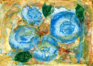 Still Life with Blue Berries in Winter