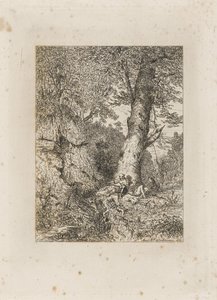 Resting Soldiers Under a Tree