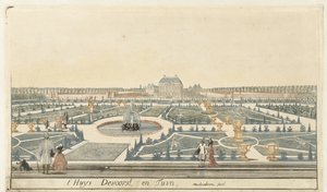 View of Huis De Voorst by Martinus Berkenboom