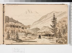 Alpine Landscape by Martinus Rørbye