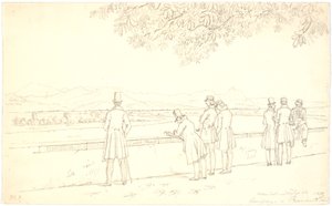 Old Toll with View to Seven Mountains by Martinus Rørbye