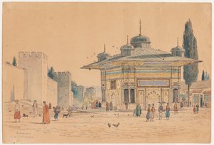 The Well at the Serail Gate, Constantinople by Martinus Rørbye