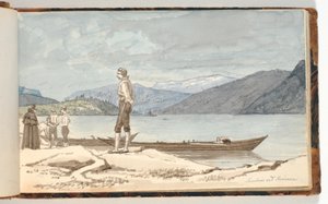 A Crossing Place. Figures by Boats by Martinus Rørbye