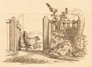 Illustration for "Fifty Fables for Children" by Hey by Martinus Rørbye