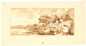 Landscape with Biblical Motif by Martinus Rørbye