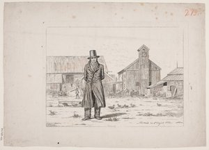 Peter Collet at the Copper Works Buskerud in Norway by Martinus Rørbye