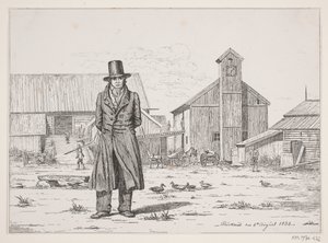 Peter Collet at the Copper Works Buskerud in Norway by Martinus Rørbye