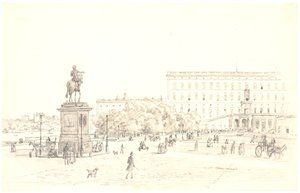 Stockholm Palace by Martinus Rørbye