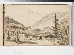 Alpine Landscape by Martinus Rørbye