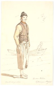 Anders Kruse. Fisherman at Skagen by Martinus Rørbye