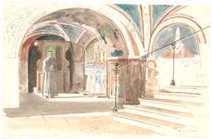 The Interior of the Chapel in the Monastery of S. Benedetto in Subiaco by Martinus Rørbye