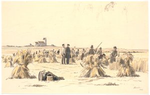 Harvest Workers in the Field by Martinus Rørbye