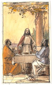 Christ and the Two Disciples in Emmaus