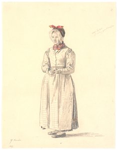 Standing Peasant Girl from Samsø by Martinus Rørbye
