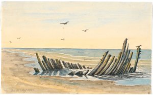 Wreck on the Beach Nordstranden, Sank on the 9th of May 1832