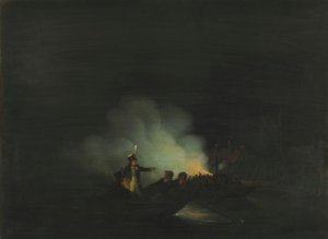 The Crossing of Matthijs Beelaerts, Commander of the National Guard, to Papendrecht on the Night of November 22, 1813