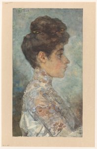 Portrait of Lizzy, in Profile to the Right