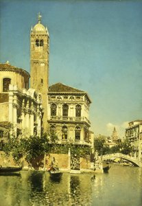 A Venetian Canal Scene