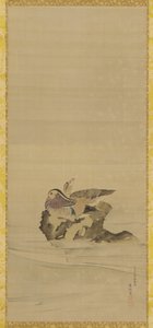 Mandarin ducks, Edo period, 18th century by Maruyama Okyo