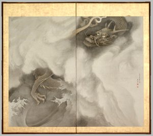 Tiger and Dragon: Dragon by Maruyama Okyo