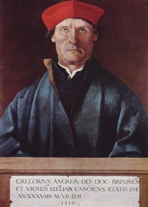 Portrait of Brixen Cathedral Canon Gregor Angrer by Marx Reichlich