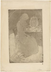 At the Dressing Table by Mary Cassatt