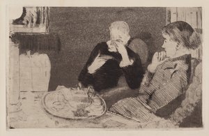 Lydia and Her Mother at Tea