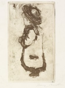 Mademoiselle Luguet in a Coat and Hat, c. 1883 by Mary Cassatt