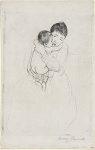 Maternal Caress by Mary Cassatt
