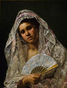 Spanish Dancer Wearing a Lace Mantilla, 1873