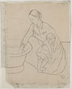 The Bath (verso), 1890-1891