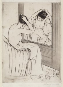 The Coiffure, 1890-1891 by Mary Cassatt