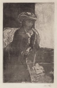 The Corner of the Sofa (No. 3) by Mary Cassatt