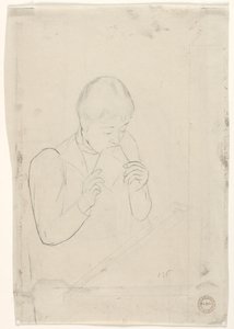 The Letter verso, 1890-1891 by Mary Cassatt
