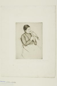The Parrot by Mary Cassatt