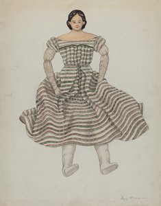Doll and Costume, c. 1937 by Mary E Humes