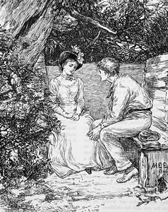 A couple courting by Mary Ellen Edwards