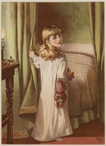 Girl retiring to bed
