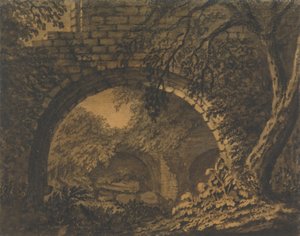 An Arch in the Vault of an Overgrown Ruin