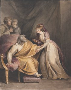 Lear and Cordelia by Mary Hoare