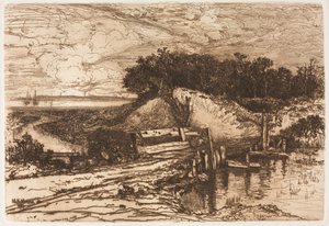 Gardiners Bay, Long Island, seen from Fresh Pond, 1881