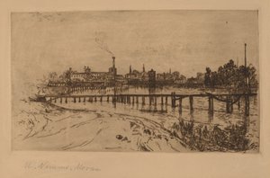 Newark, N.J., from the Passaic by Mary Nimmo Moran