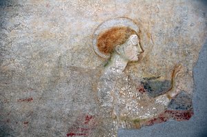 Fresco by Masolino da Panicale in the Baptistery of Castiglione (detail)