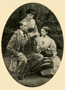 Charles Dickens Reading To His Daughters, 1865, 1910 by Mason and Co.